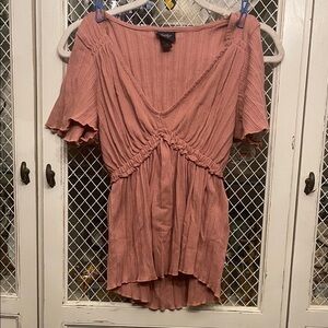 Daytrip Mauve Ruched Blouse